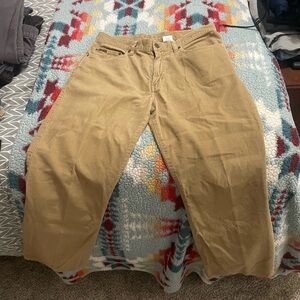 Eddie Bauer Khaki Corduroy Pants